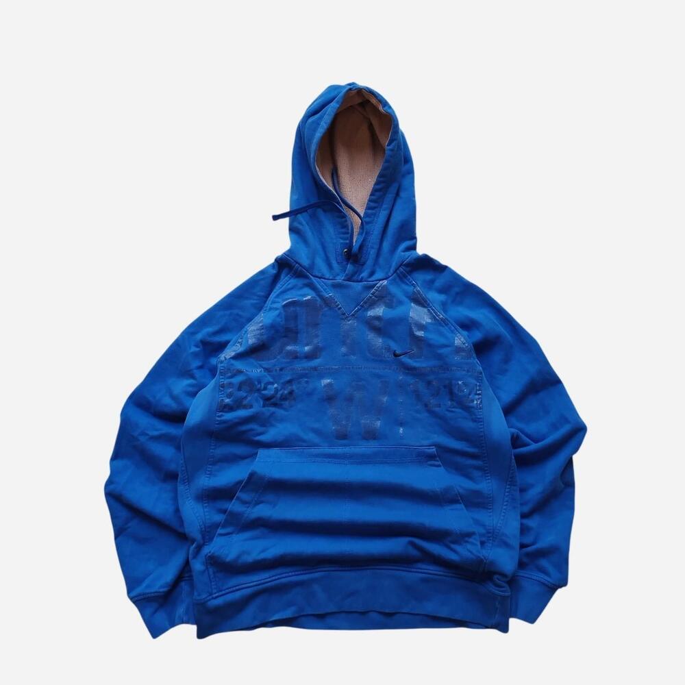 Y2K Nike blue Trail Runners AOP hoodie